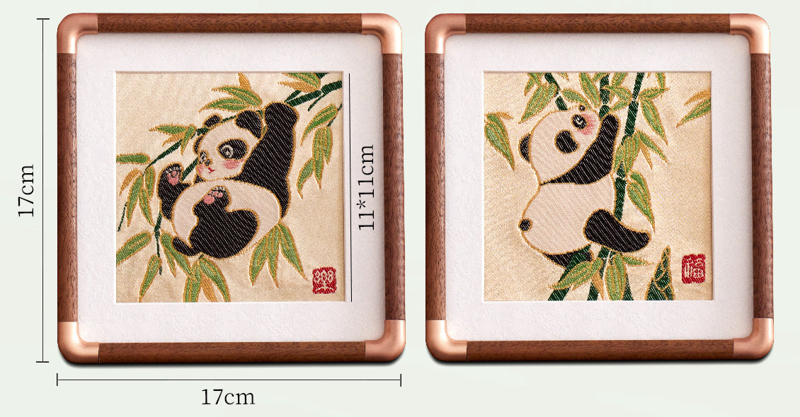 Yunjin Brocade Ornament - Happy Panda
