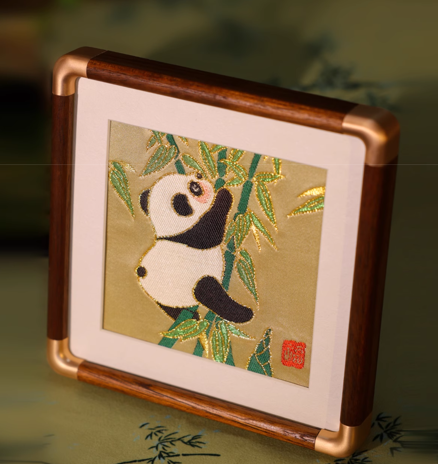 Yunjin Brocade Ornament - Happy Panda