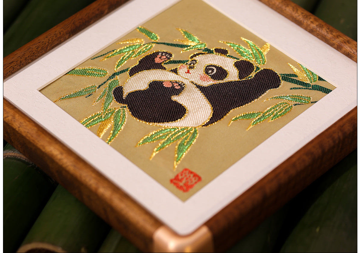 Yunjin Brocade Ornament - Happy Panda